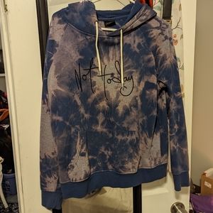 Purple tie dye hoodie women's